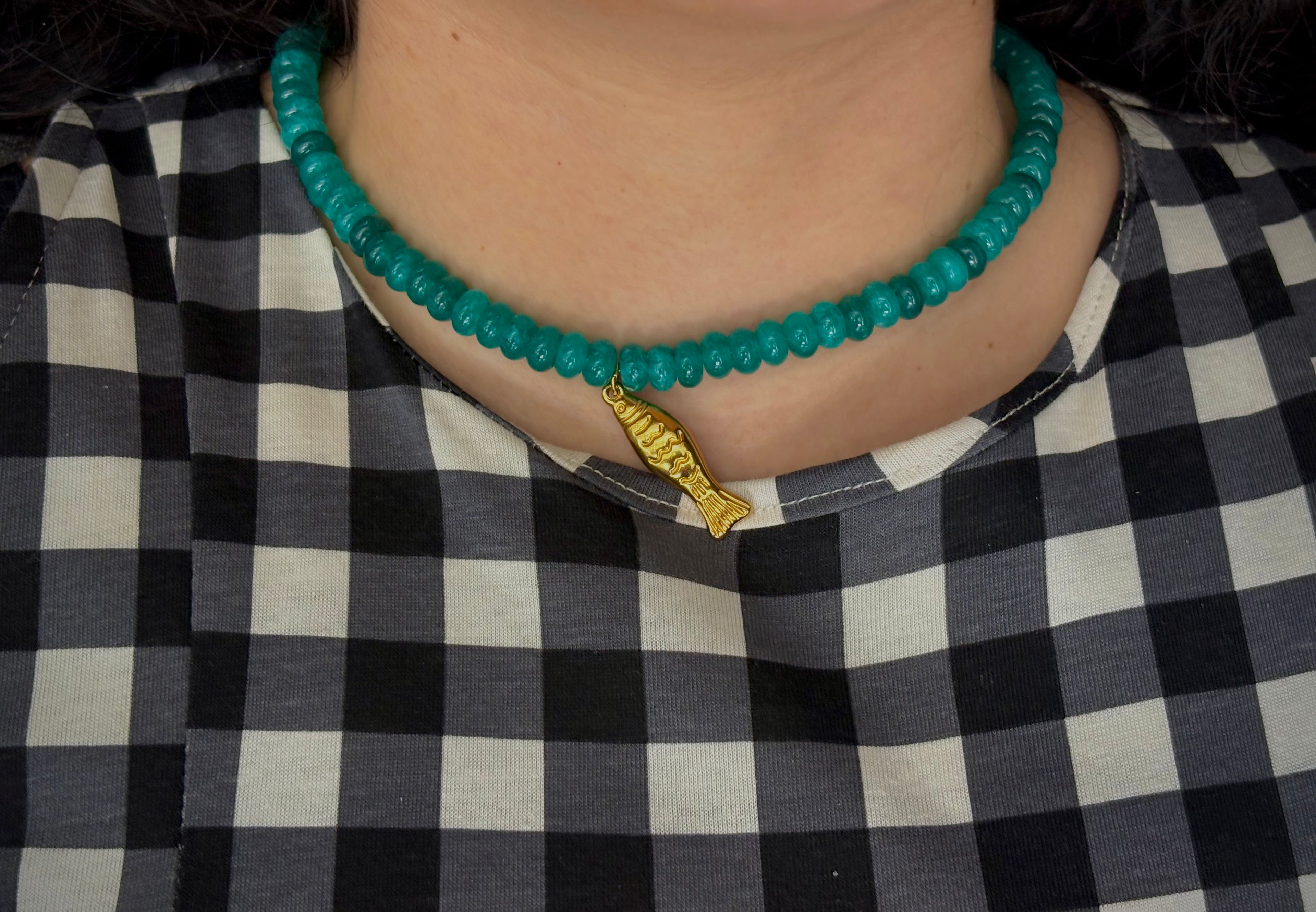 Turquoise Fish Necklace